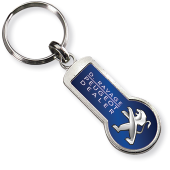 Schlüsselanhänger aus Metall mit Peugeot-Logo – kaufen Sie im Online-Shop
